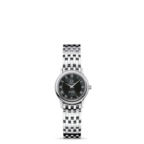 Omega De Ville Prestige Quartz 22 Stainless Steel / Black / Bracelet